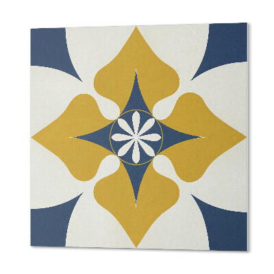 Kafelki samoprzylepne Symetryczny wzór kwiatów w pastelowych tonach