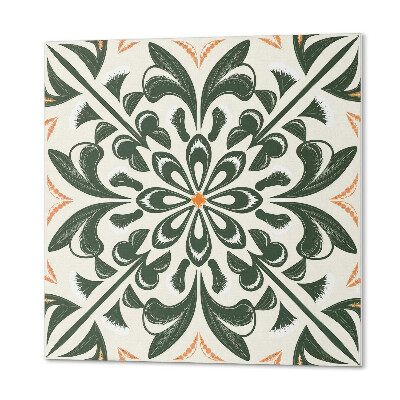 Samoprzylepne płytki na ścianę Kwiaty w otoczeniu liści