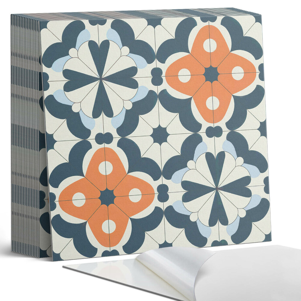 Samoprzylepne płytki Kwiatowy motyw w płytkach