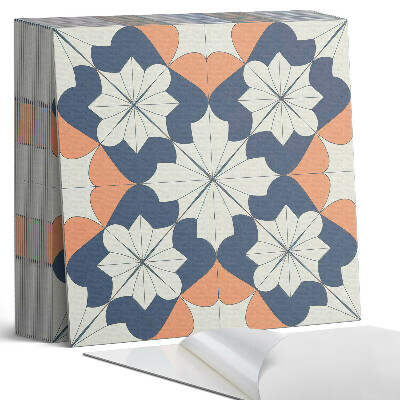 Samoprzylepne płytki na ścianę Kwiatowy motyw geometryczny