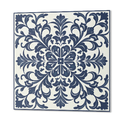 Samoprzylepne płytki Roślinny wzór z liśćmi i kwiatami