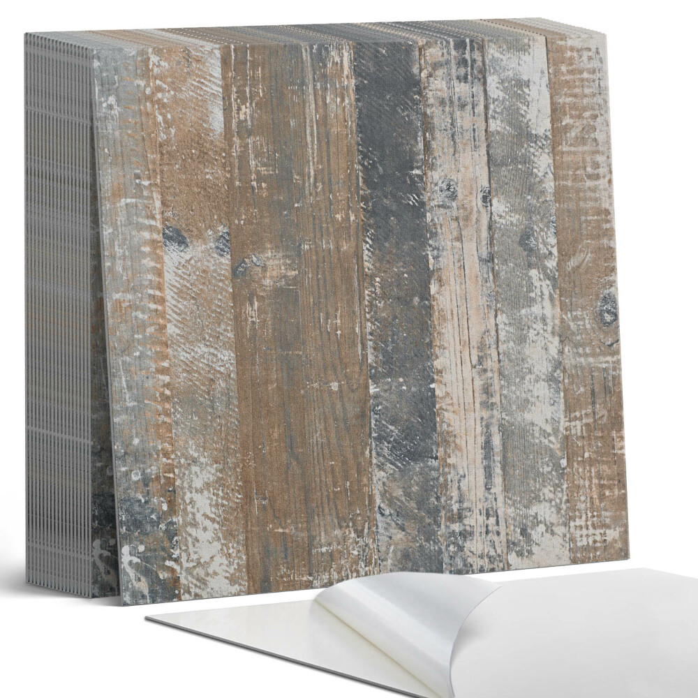 Samoprzylepne płytki Naturalne deski w minimalistycznym designie