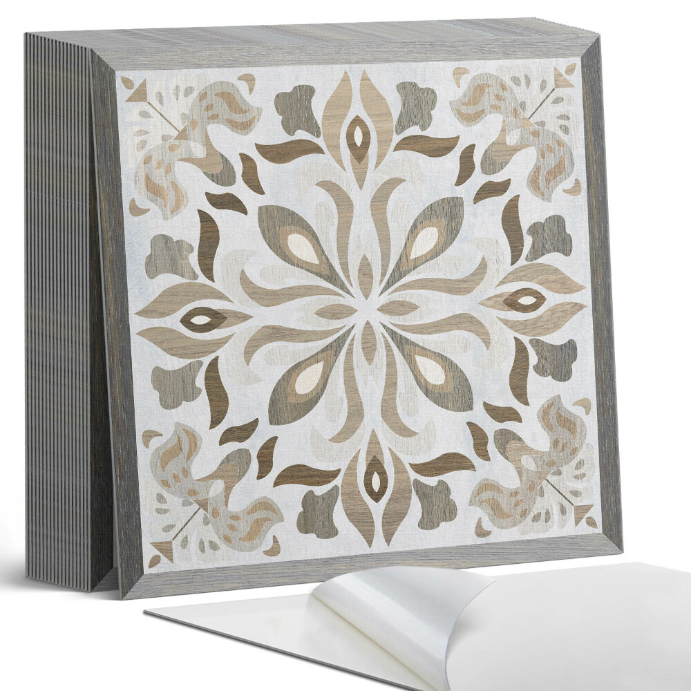 Kafelki samoprzylepne Kwiatowy motyw symetryczny