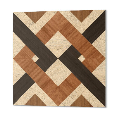 Samoprzylepne płytki Drewniane kształty w geometrii