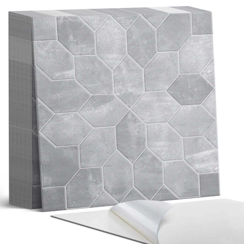 Samoprzylepne płytki na ścianę Heksagonalna mozaika w stylu geometrycznym