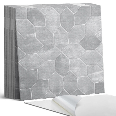 Samoprzylepne płytki na ścianę Heksagonalna mozaika w stylu geometrycznym