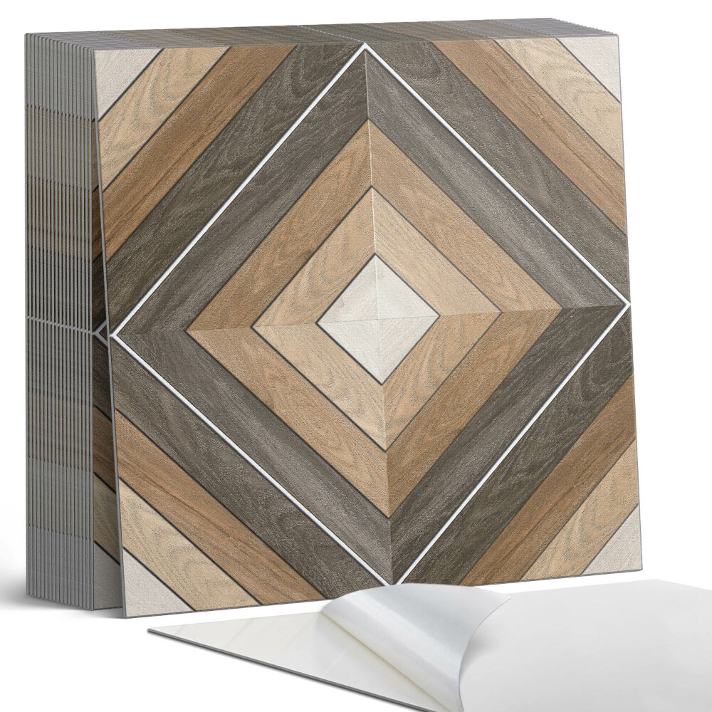 Samoprzylepne płytki na ścianę Geometryczne romby w stylu nowoczesnym