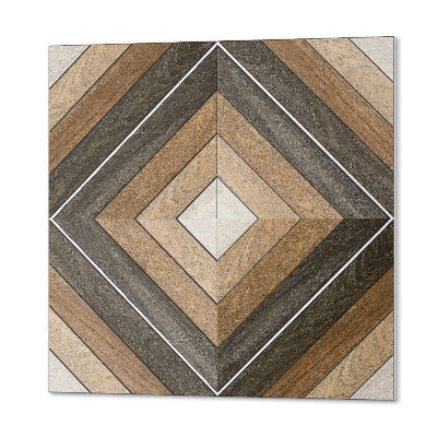 Samoprzylepne płytki na ścianę Romby w geometrycznym ujęciu