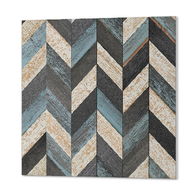 Kafelki samoprzylepne Drewniane zygzaki w nowoczesnym stylu