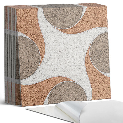 Samoprzylepne płytki na ścianę Motyw okręgów i fal