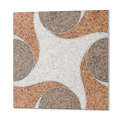 Samoprzylepne płytki na ścianę Okrągłe fale w harmonii