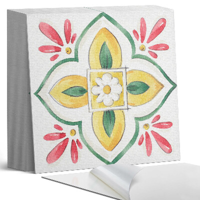 Kafelki samoprzylepne Kwiatowa kompozycja w obramowaniu