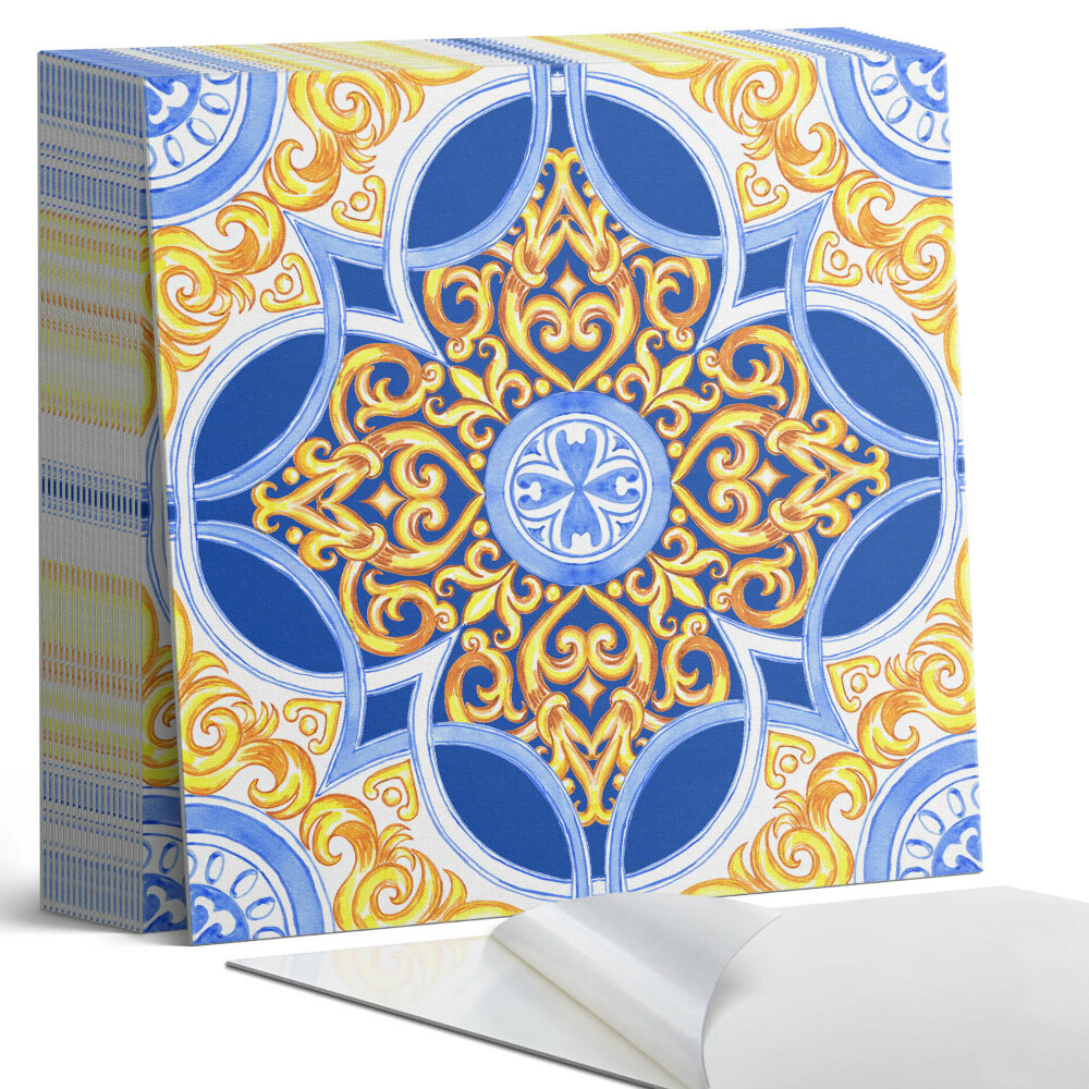 Samoprzylepne płytki Kwiatowy wzór dekoracyjny