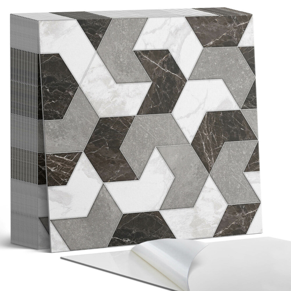 Samoprzylepne płytki na ścianę Nowoczesny motyw geometryczny