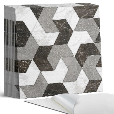 Samoprzylepne płytki na ścianę Nowoczesny motyw geometryczny