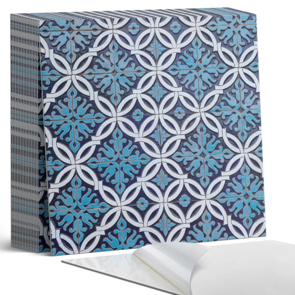 Samoprzylepne płytki na ścianę Wzór kształtów z motywem florystycznym