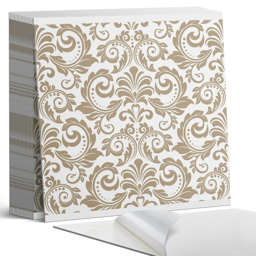 Kafelki samoprzylepne Roślinne zdobienia z ornamentami