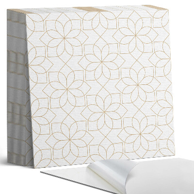 Samoprzylepne płytki na ścianę Kwiatowa geometria w nowoczesnym stylu