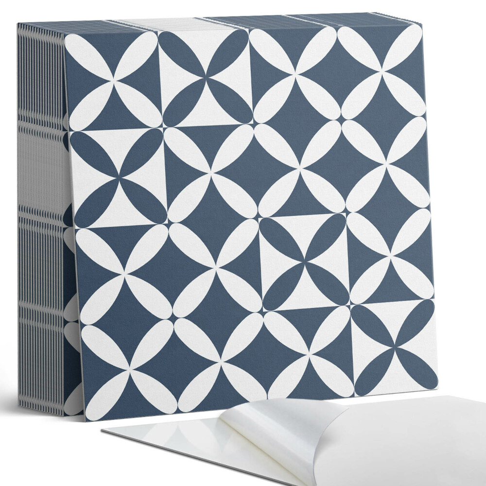 Samoprzylepne płytki na ścianę Kwiatowy motyw w geometrycznych kształtach