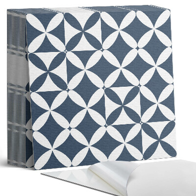 Samoprzylepne płytki na ścianę Kwiatowy motyw w geometrycznych kształtach