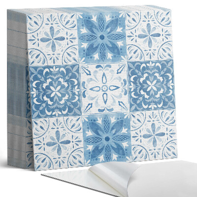 Samoprzylepne płytki na ścianę Kwiatowe kafelki w harmonijnym układzie