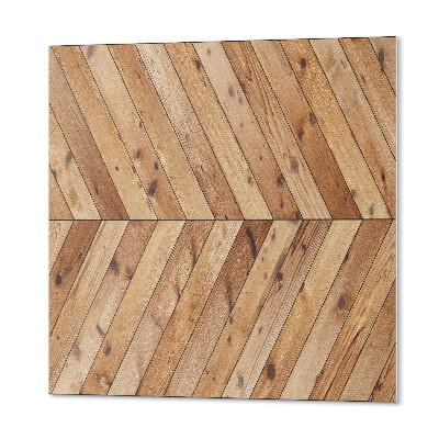 Kafelki samoprzylepne Motyw desek w artystycznym układzie skośnym