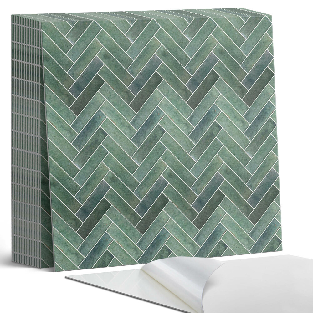 Samoprzylepne płytki na ścianę Jodełkowy wzór trójwymiarowy