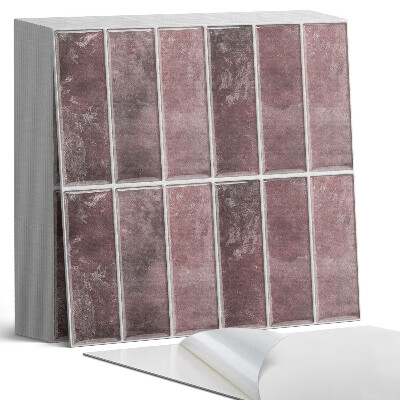 Samoprzylepne płytki na ścianę Mozaikowe pionowe pasy