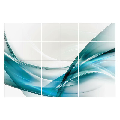 Okleina na płytki Fale abstrakcyjnych linii