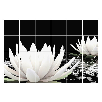 Okleina na płytki Kwiaty na wodzie