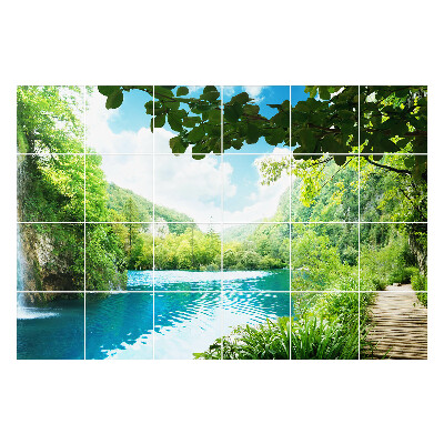 Okleina na płytki Malowniczy krajobraz wodny