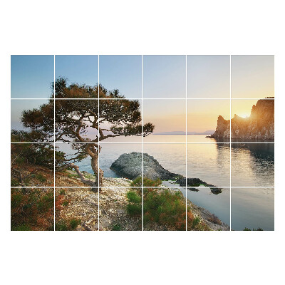 Naklejki na kafelki do kuchni Spokojny krajobraz nadmorski