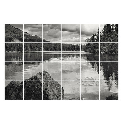 Naklejki na kafelki do kuchni Spokojny krajobraz wodny