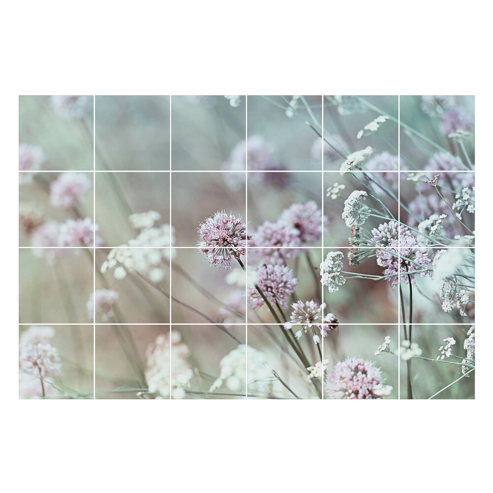 Naklejki samoprzylepne na kafelki Kwiatowy motyw w tle