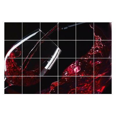 Okleina na płytki Wino w szklance