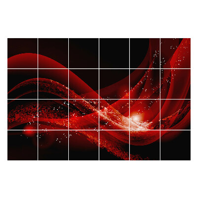 Okleina na płytki Dynamiczne fale z blaskiem