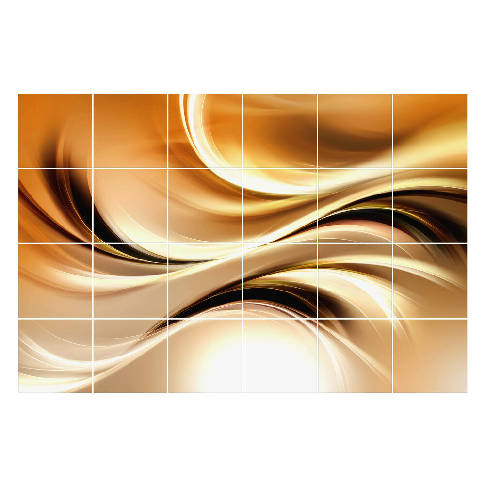 Naklejki samoprzylepne na kafelki Dynamiczne fale i linie