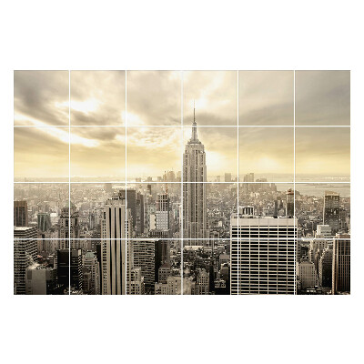 Okleina na płytki Nowoczesna panorama miasta