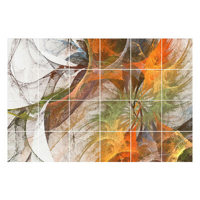 Naklejki samoprzylepne na kafelki Abstrakcyjny wzór fraktalny