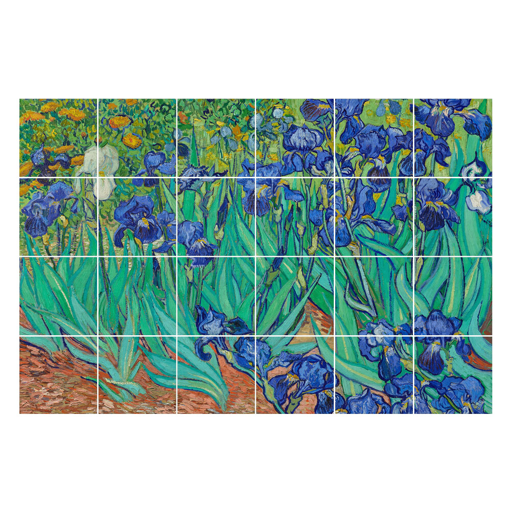 Okleina na płytki Kwiaty w ogrodzie