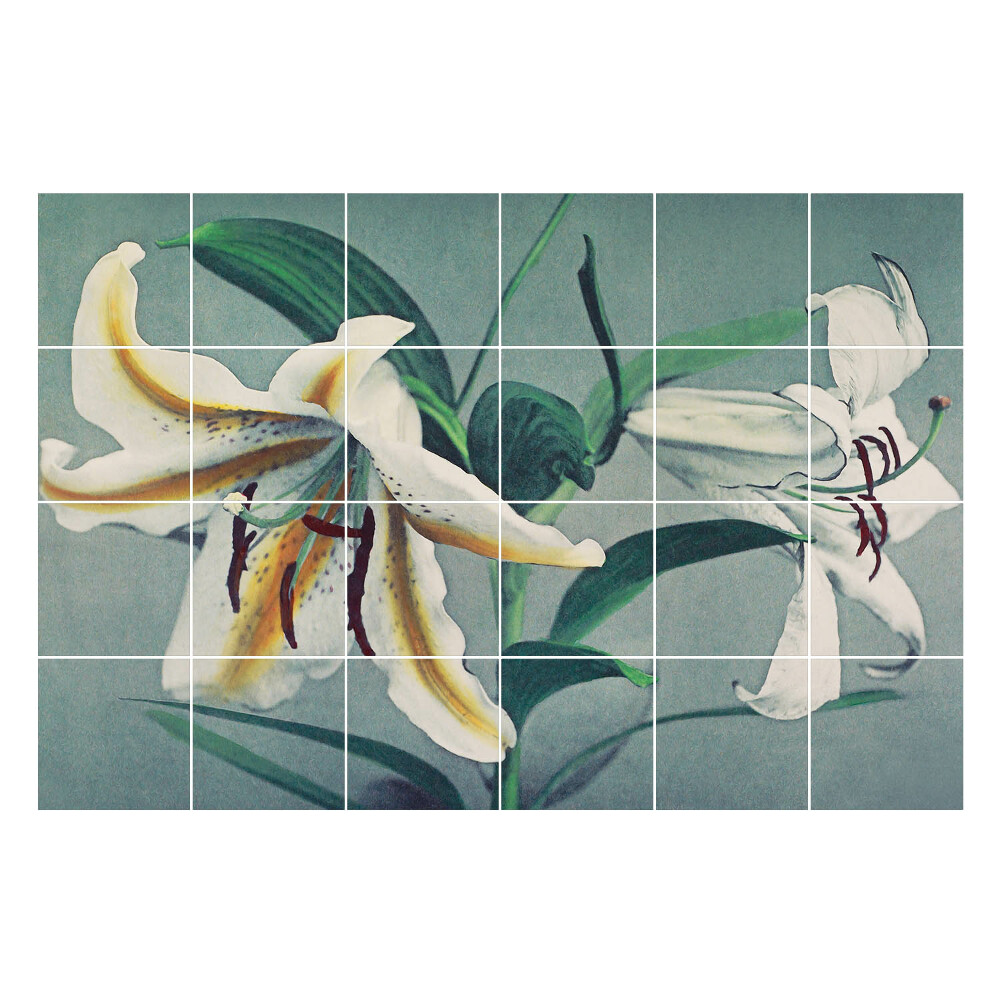 Naklejki na kafelki do kuchni Kwiatowa kompozycja lilii
