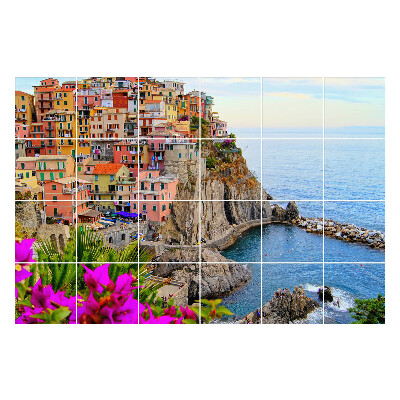 Naklejki na kafelki do kuchni Malownicza nadmorska wioska