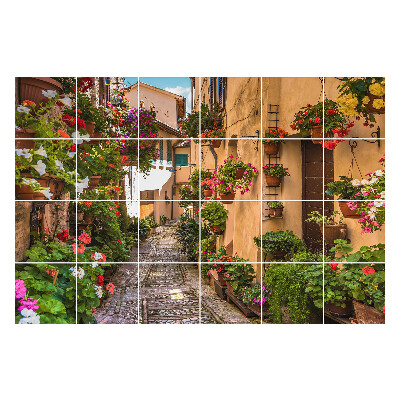 Naklejki na kafelki do kuchni Urokliwa kwiatowa alejka