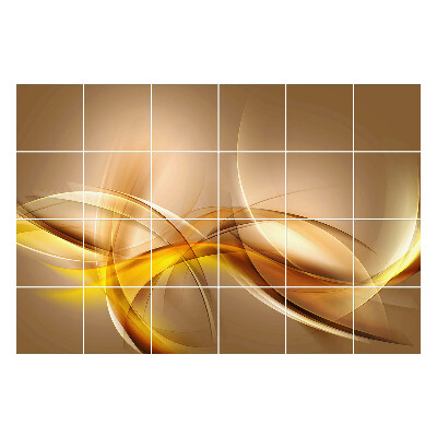 Naklejki samoprzylepne na kafelki Abstrakcyjne fale w ruchu