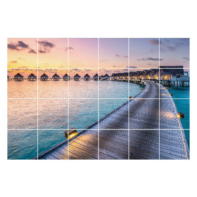 Okleina na płytki Molo nad spokojną wodą