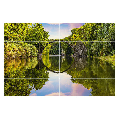 Okleina na płytki Most w otoczeniu natury