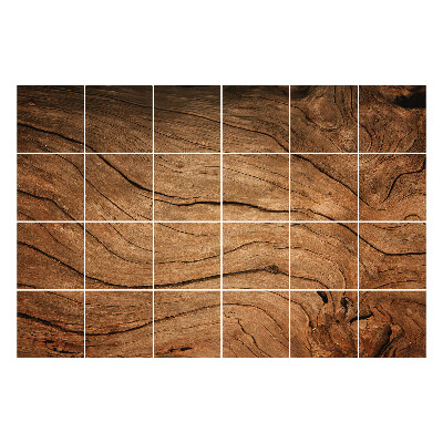 Naklejki samoprzylepne na kafelki Naturalne pęknięcia drewna