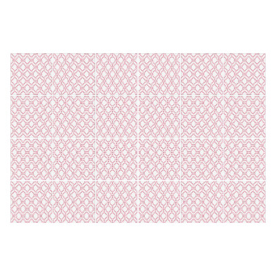 Naklejki samoprzylepne na kafelki Delikatne romby w siatce