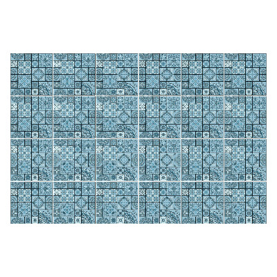 Okleina na płytki Geometryczne motywy w siatce