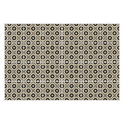 Okleina na płytki Okręgi z kwiatami